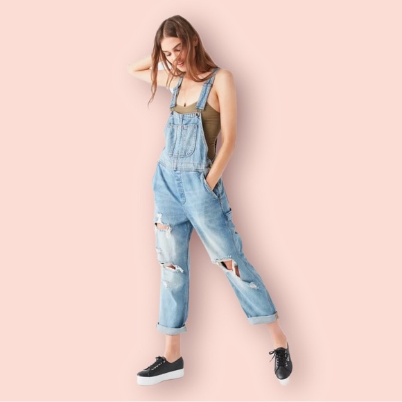 Urban Outfitters Pants - Urban Outfitters BDG Ryder Distressed Boyfriend Fit Overalls XS